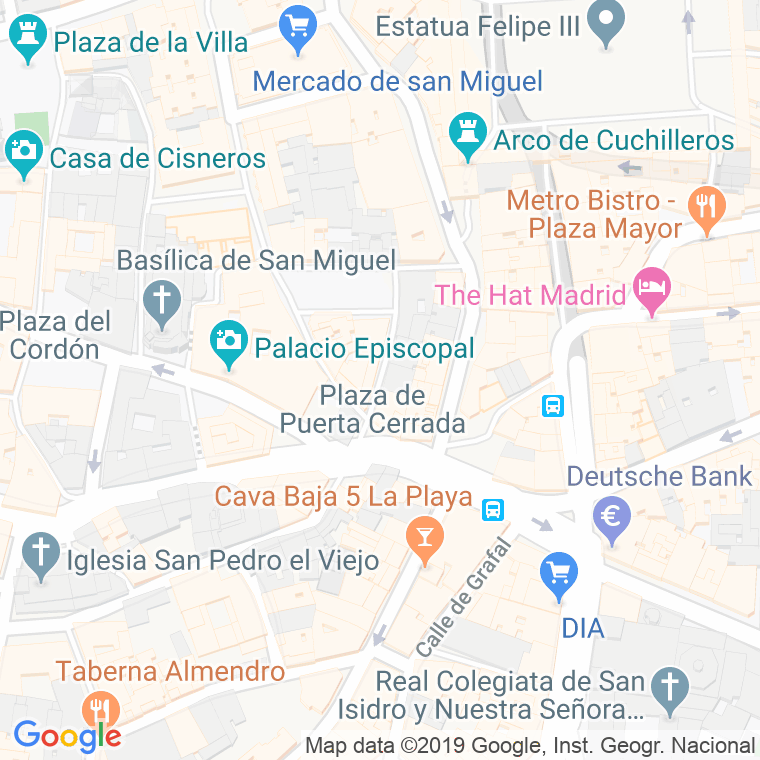 Código Postal calle Gomez De Mora en Madrid