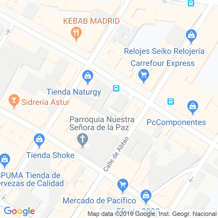 Código Postal calle Betania en Madrid