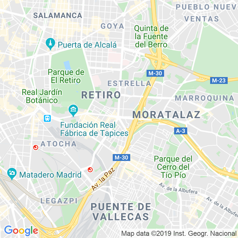 Código Postal calle Comercio   (Impares Del 1 Al 7)  (Pares Del 2 Al 10) en Madrid