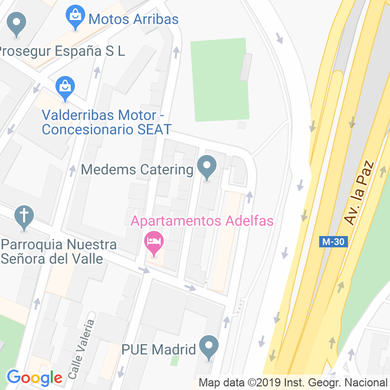 Código Postal calle Juan De Juanes en Madrid