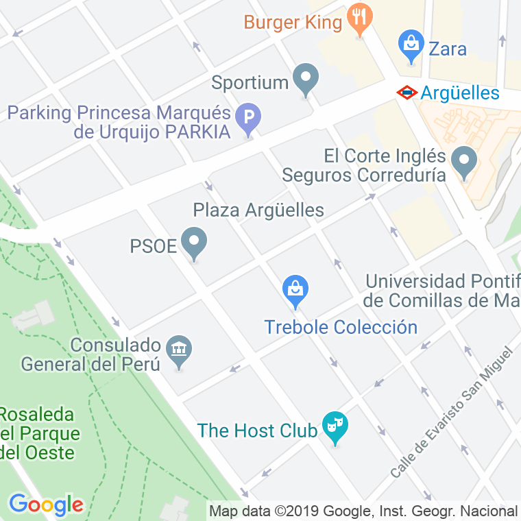 Código Postal calle Buen Suceso en Madrid