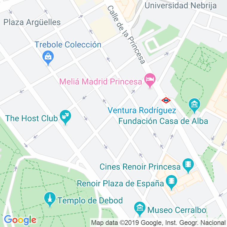 Código Postal calle Evaristo San Miguel en Madrid