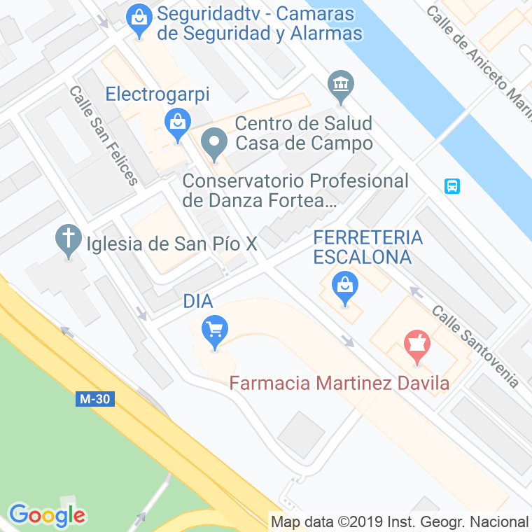 Código Postal calle Felipe Moratilla en Madrid