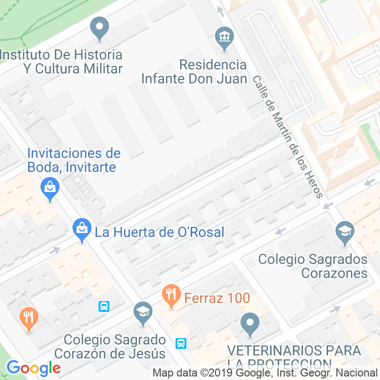 Código Postal calle Francisco Lozano en Madrid