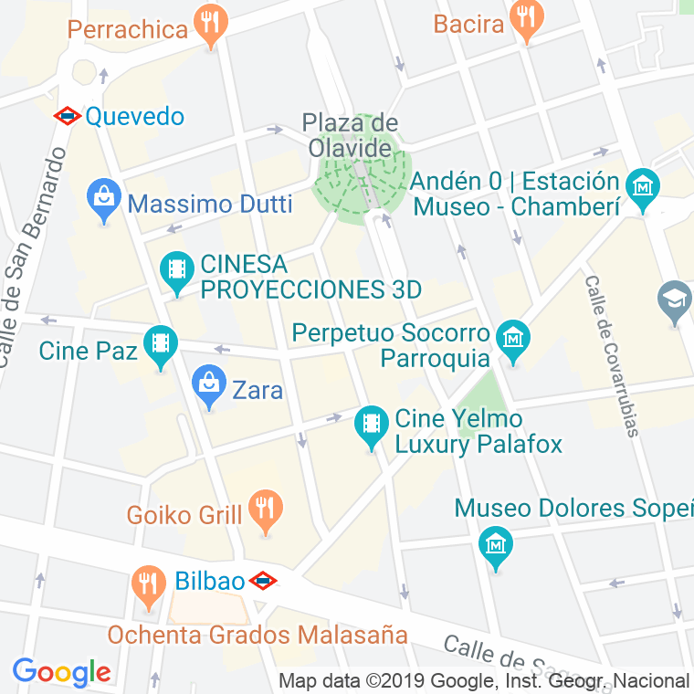 Código Postal calle Alburquerque en Madrid