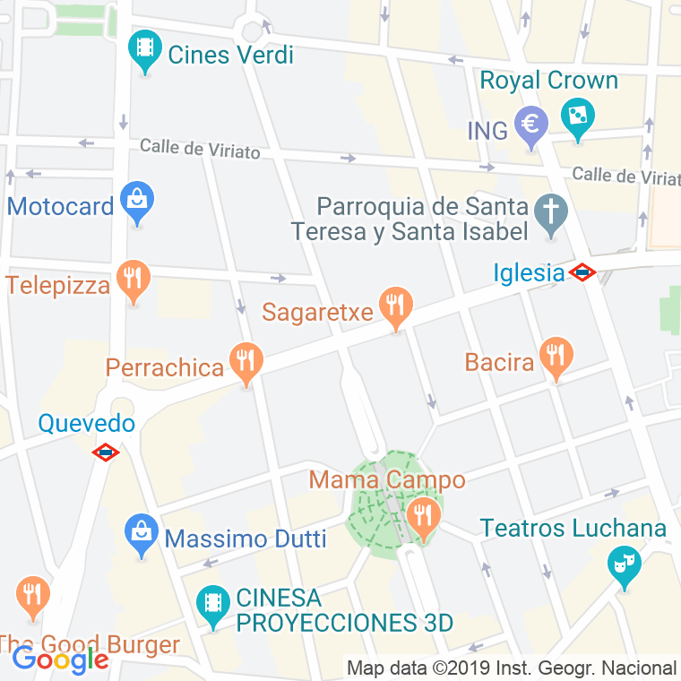 Código Postal calle Eloy Gonzalo en Madrid