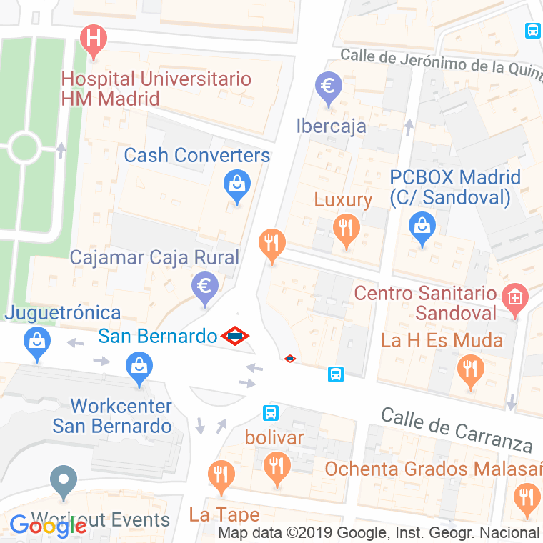Código Postal calle Marques De La Romana en Madrid