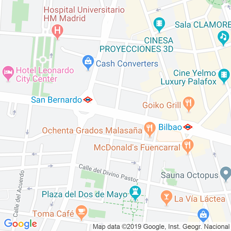 Código Postal calle Monteleon   (Impares Del 23 Al Final)  (Pares Del 32 Al Final) en Madrid