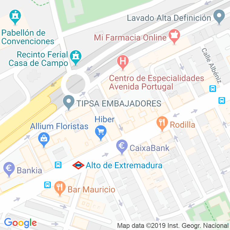 Código Postal calle Alfonso Cea en Madrid