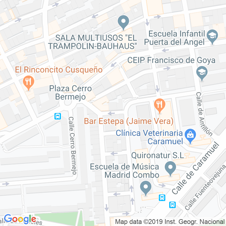Código Postal calle Aviles en Madrid
