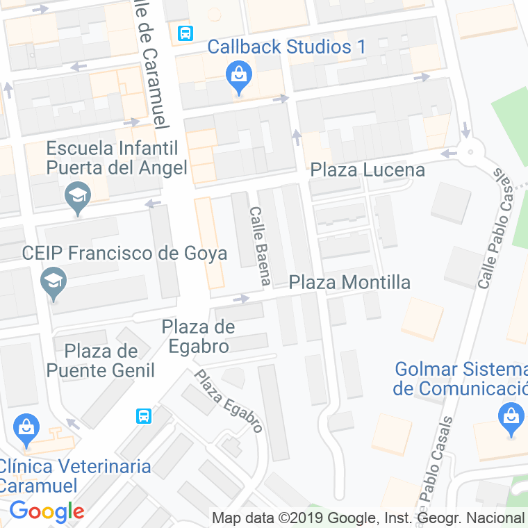 Código Postal calle Baena en Madrid