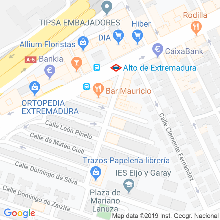 Código Postal calle Benicasim en Madrid