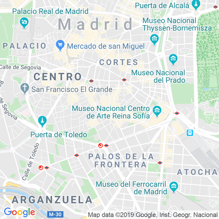 Código Postal calle Atocha en Madrid