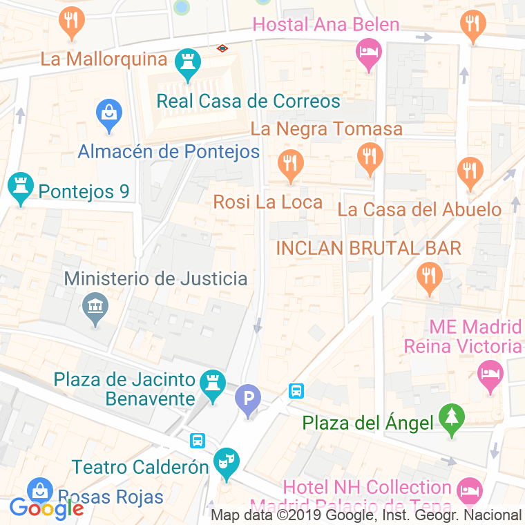 Código Postal calle Carretas en Madrid