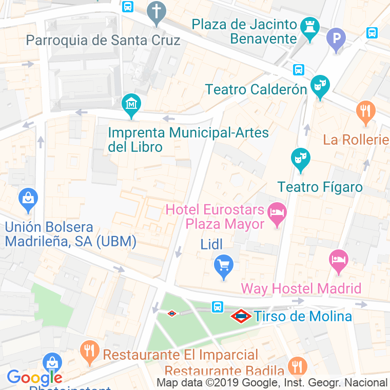 Código Postal calle Conde De Romanones en Madrid