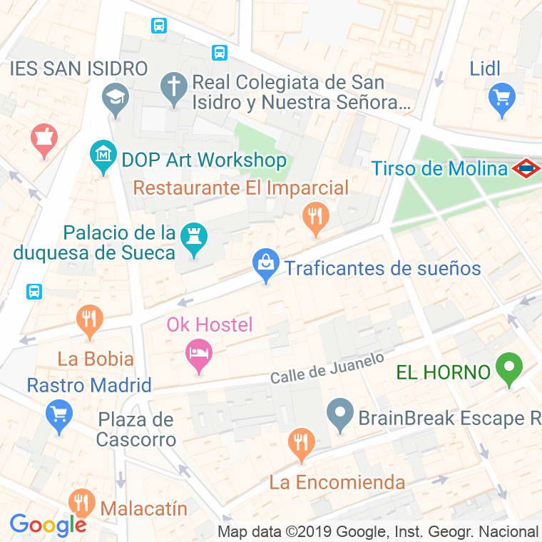 Código Postal calle Duque De Alba en Madrid