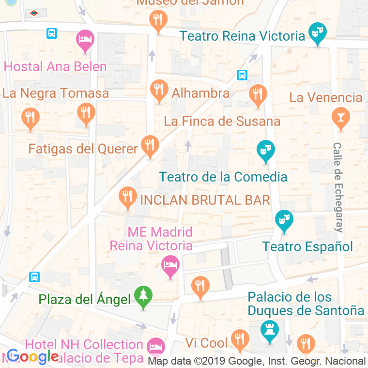 Código Postal calle Nuñez De Arce en Madrid