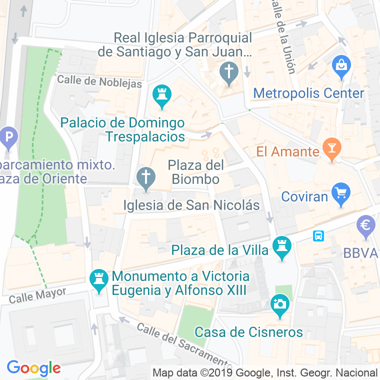 Código Postal calle Biombo, travesia en Madrid