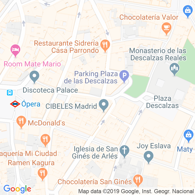 Código Postal calle Flora en Madrid