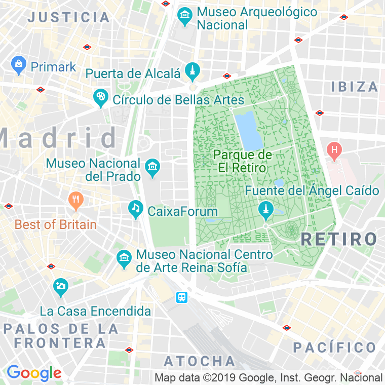 Código Postal calle Alfonso Xii en Madrid