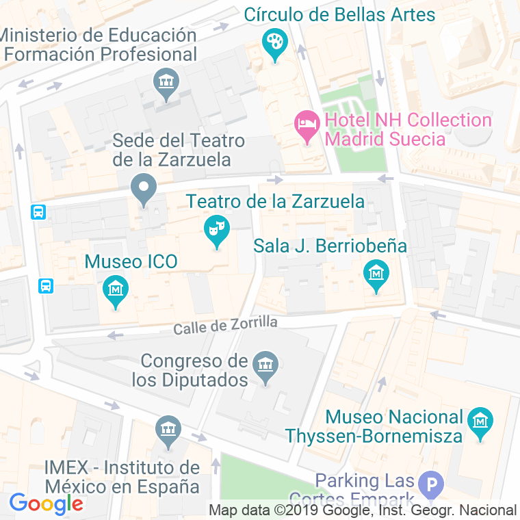 Código Postal calle Jovellanos en Madrid