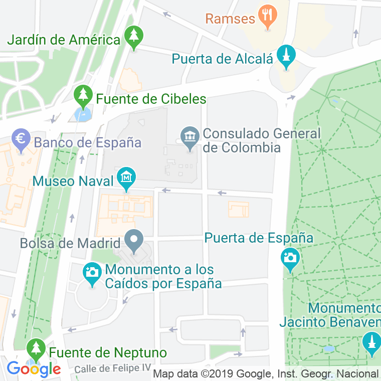 Código Postal calle Montalban en Madrid