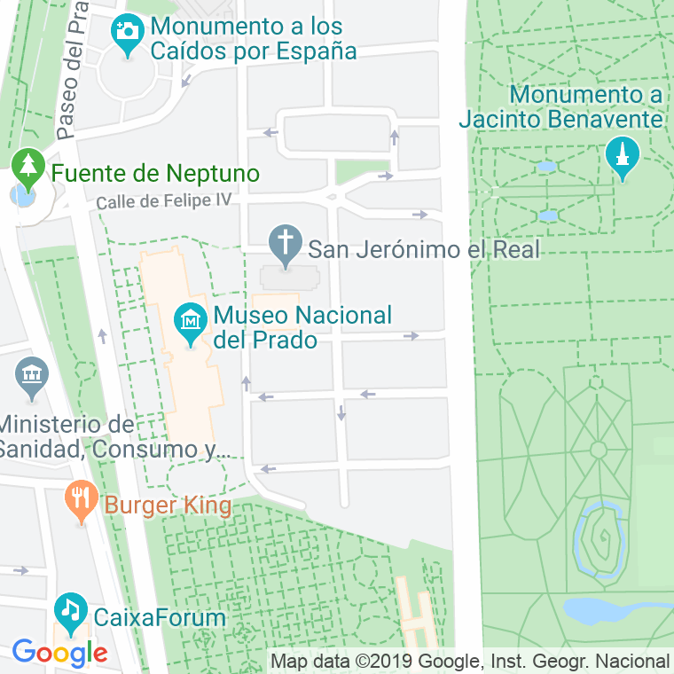 Código Postal calle Moreto en Madrid