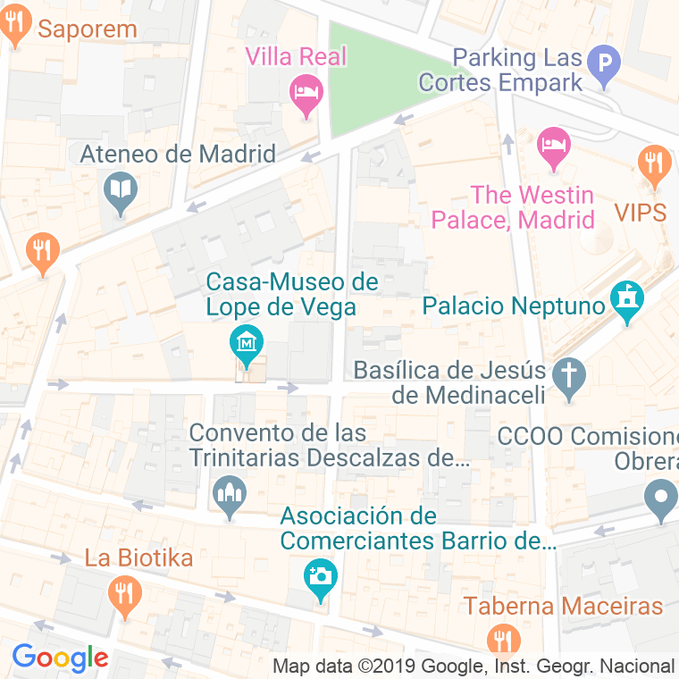 Código Postal calle San Agustin en Madrid