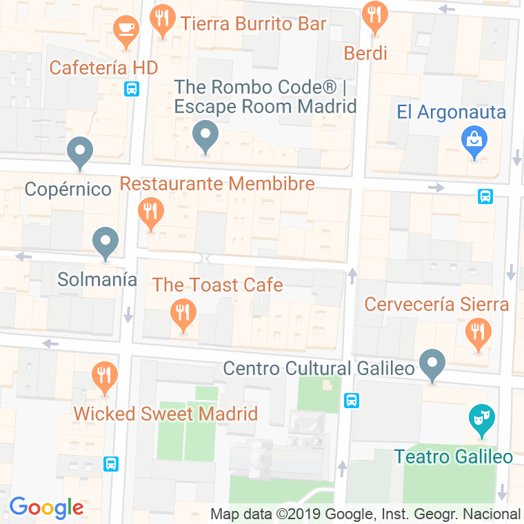 Código Postal calle Abdon Terradas en Madrid