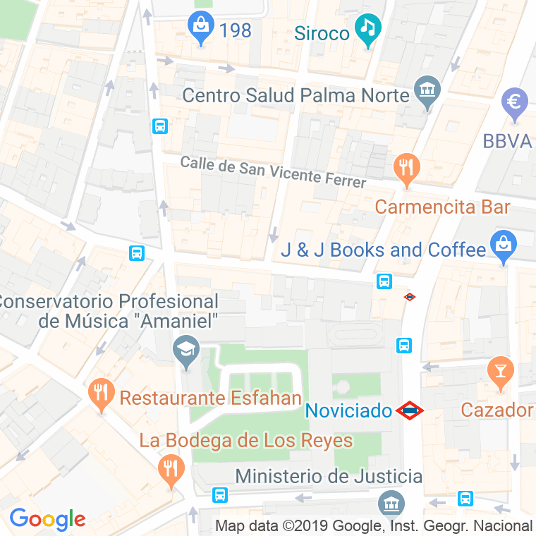 Código Postal calle Noviciado en Madrid
