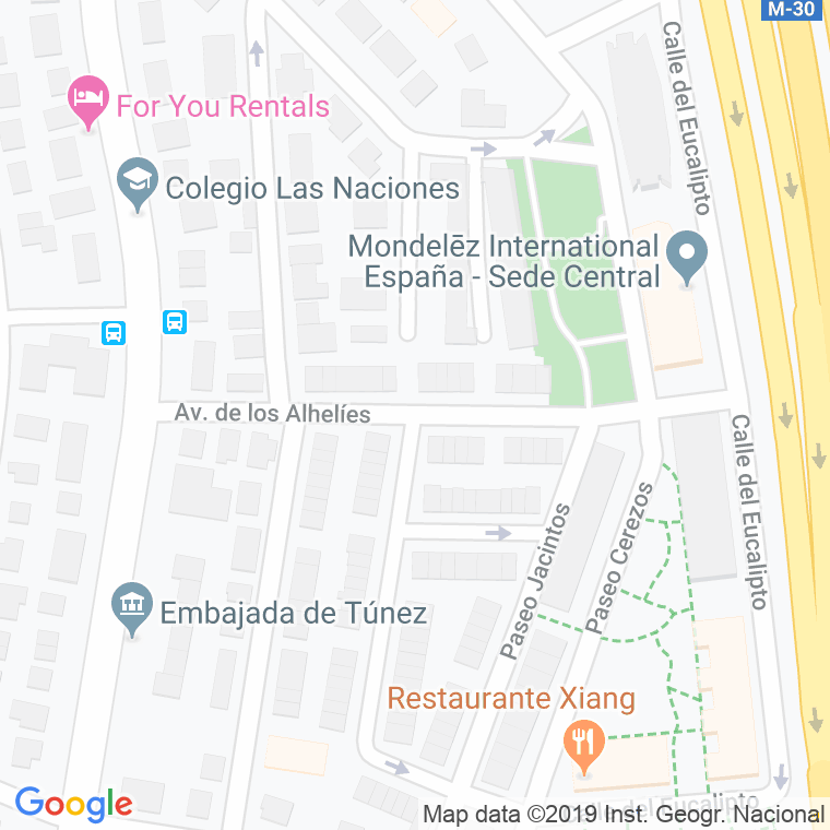 Código Postal calle Alhelies, avenida en Madrid