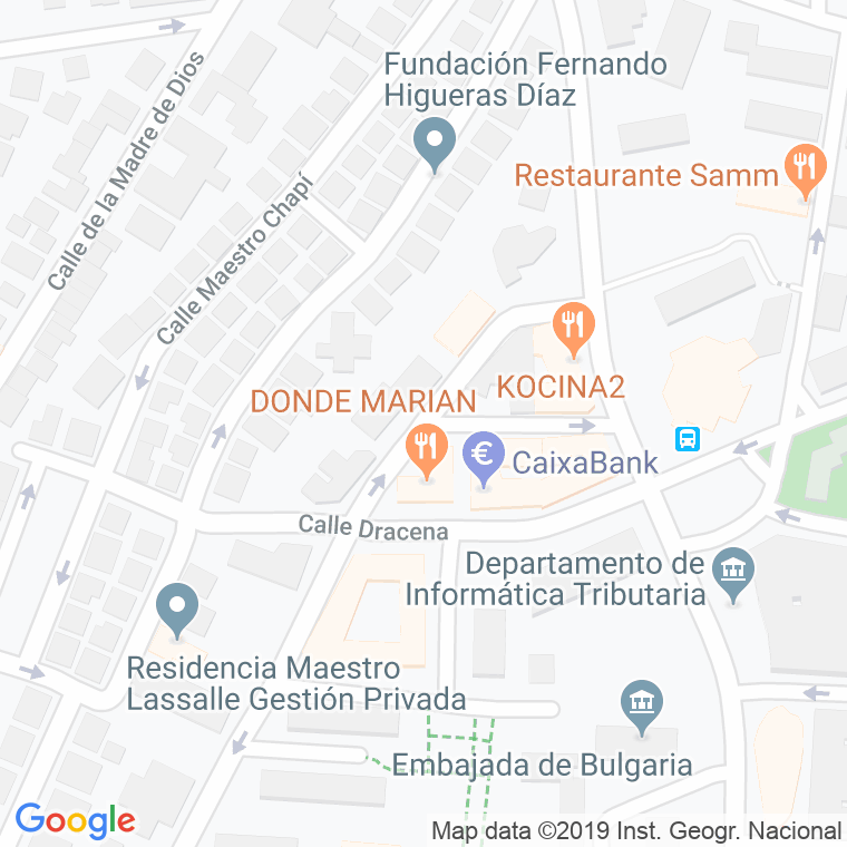 Código Postal calle Bosque (Chamartin) en Madrid