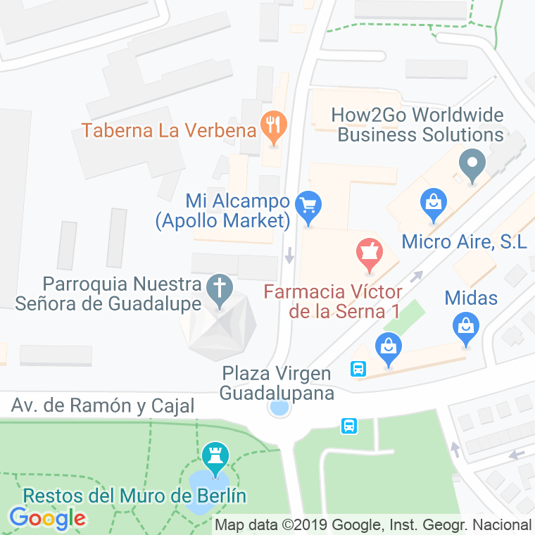 Código Postal calle Puerto Rico en Madrid