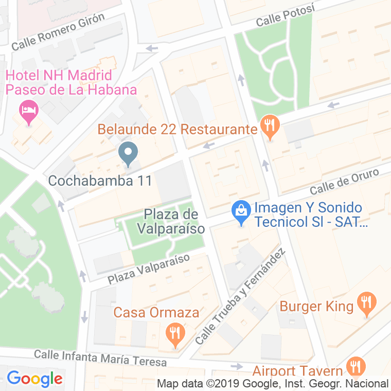 Código Postal calle Ramon De Santillan en Madrid