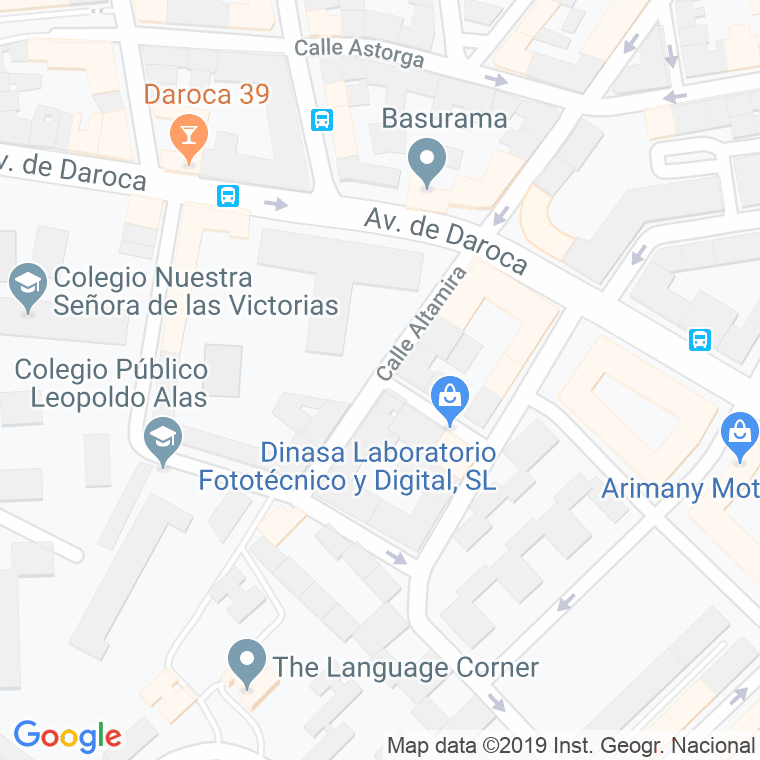 Código Postal calle Altamira en Madrid