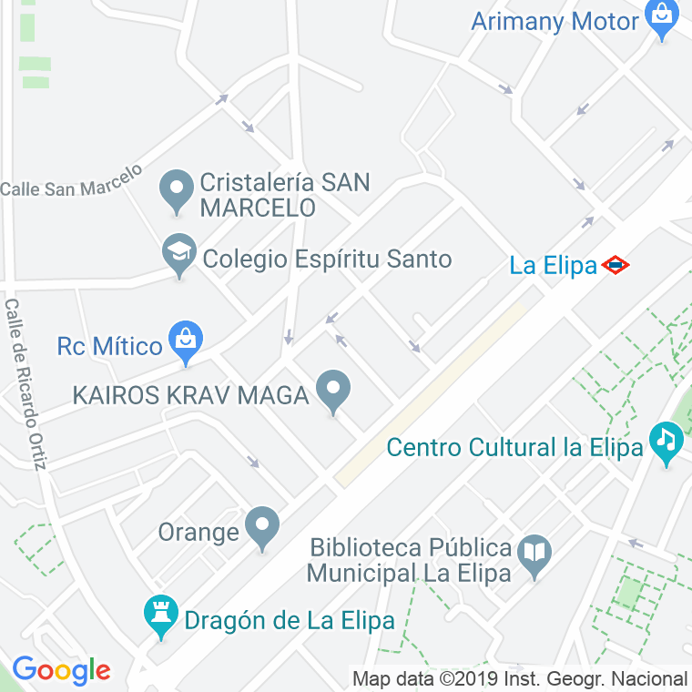 Código Postal calle Francisco Huesca en Madrid