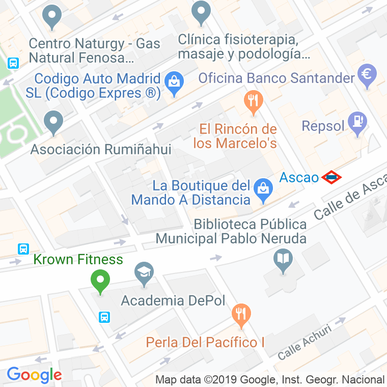 Código Postal calle Gil Polo en Madrid
