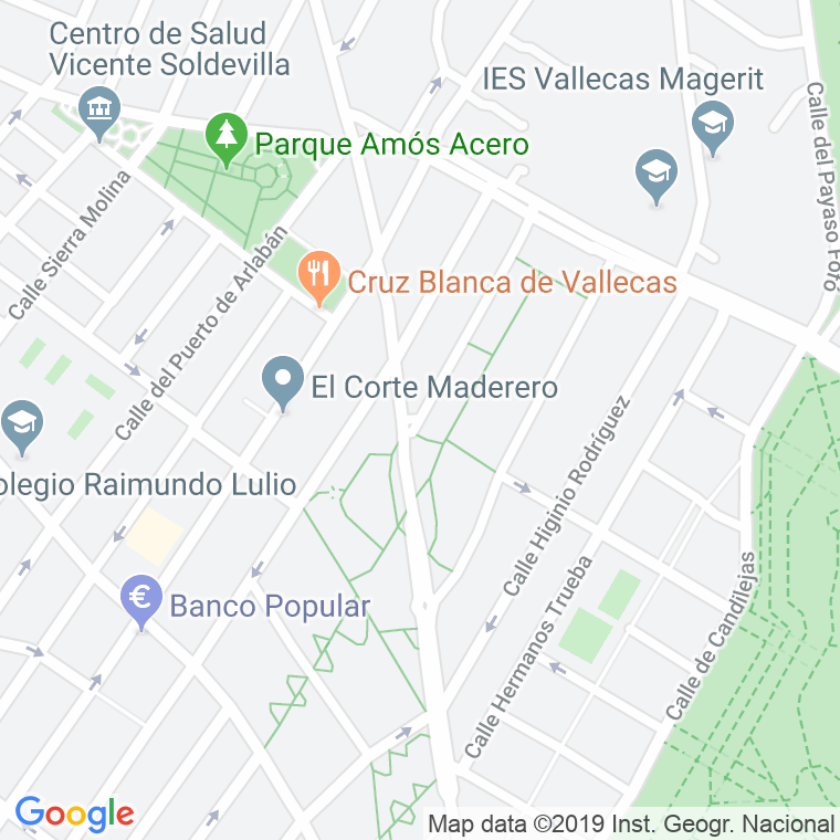 Código Postal calle Naranjo De Bulnes en Madrid