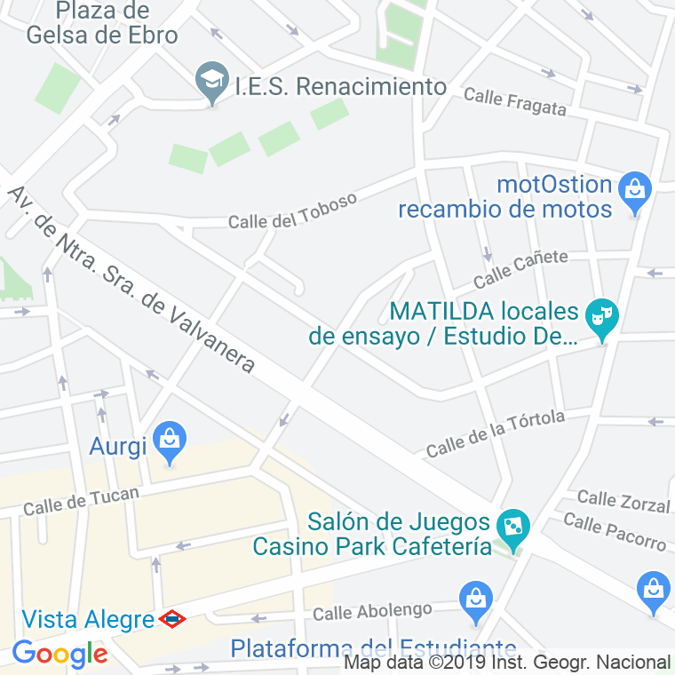 Código Postal calle Aceuchal   (Impares Del 1 Al 15)  (Pares Del 2 Al 14) en Madrid