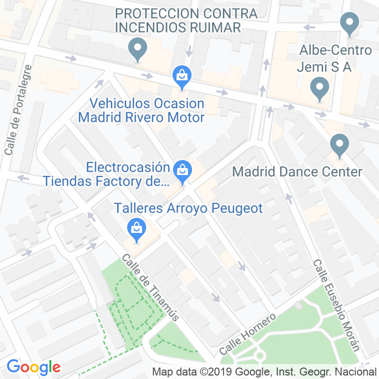 Código Postal calle Alcatraz en Madrid