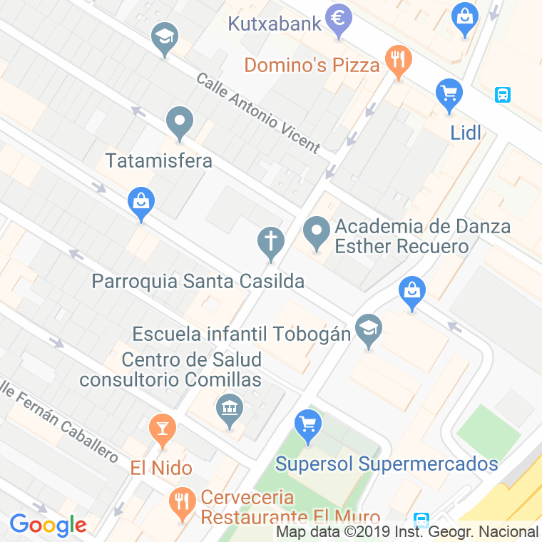 Código Postal calle Coronel Valenzuela en Madrid