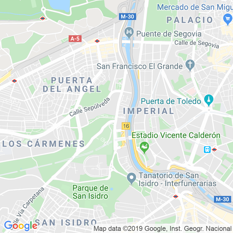 Código Postal calle Ermita Del Santo, paseo (Impares Del 65 Al Final)  (Pares Del 72 Al Final) en Madrid