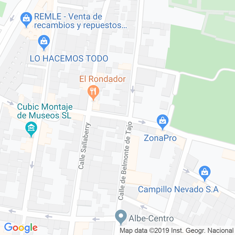 Código Postal calle Fernando Gonzalez en Madrid