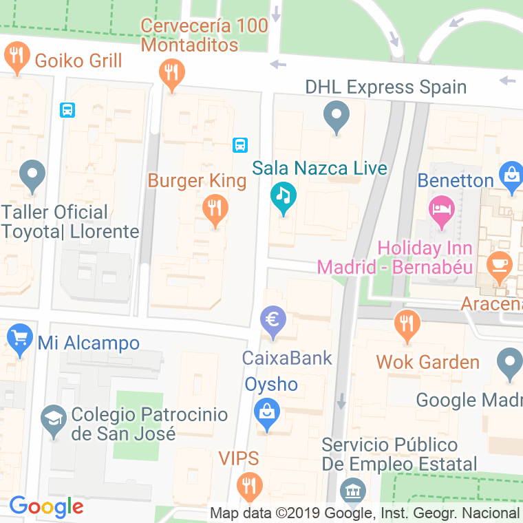 Código Postal calle Carlos Trias Beltran, plaza en Madrid