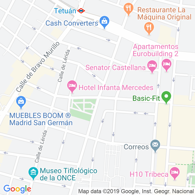 Código Postal calle Huesca en Madrid