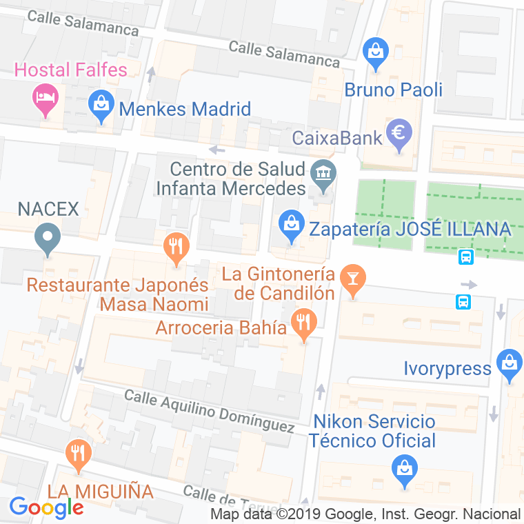 Código Postal calle Jose Maria De Castro en Madrid