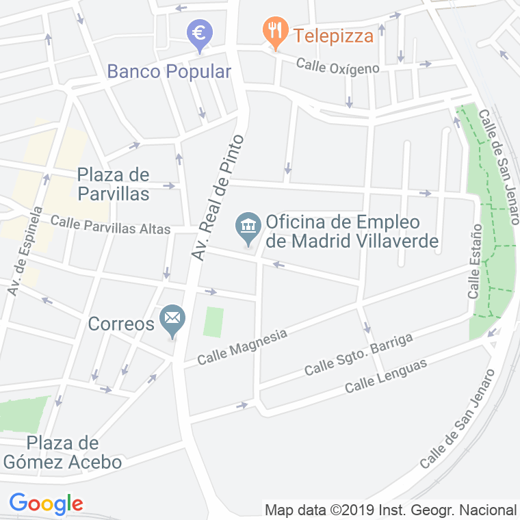 Código Postal calle Amadeo Fernandez en Madrid