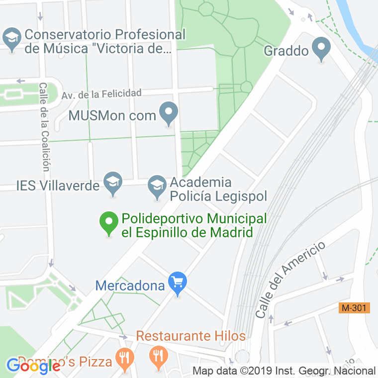 Código Postal calle Carmen De Burgos en Madrid