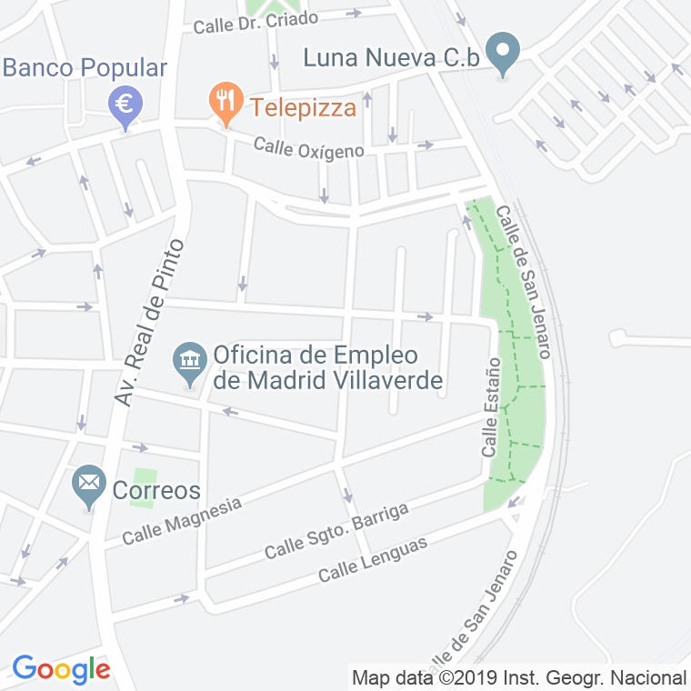 Código Postal calle Cobalto en Madrid