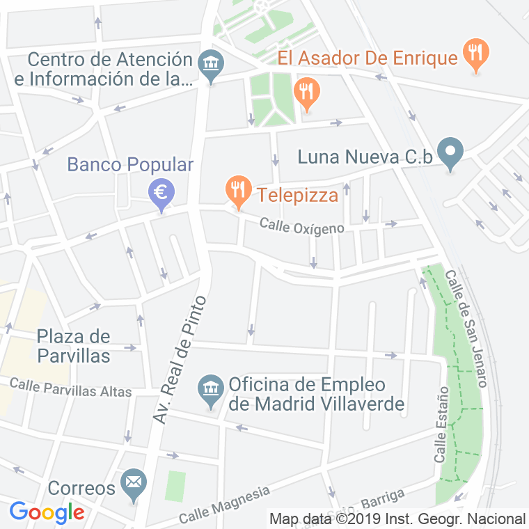 Código Postal calle Doctor Martin Arevalo en Madrid